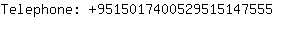 Telephone: 951501740052951514....