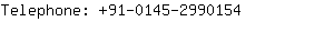 Telephone: 91-0145-299....