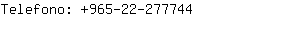 Telefono: 965-22-27....