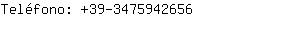 Teléfono: 39-347594....