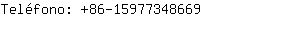 Teléfono: 86-1597734....