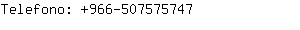 Telefono: 966-50757....