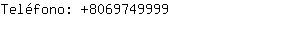 Teléfono: 806974....