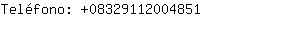 Telfono: 0832911200....
