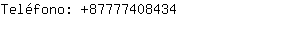 Teléfono: 8777740....