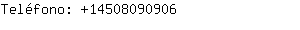 Teléfono: 1450809....