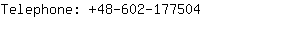 Telephone: 48-602-17....