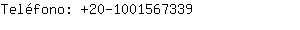 Teléfono: 20-100156....