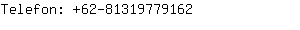 Telefon: 62-8131977....
