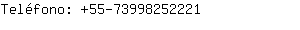 Teléfono: 55-7399825....