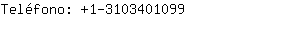 Teléfono: 1-310340....