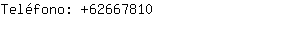 Teléfono: 6266....