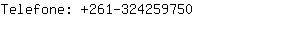 Telefone: 261-32425....