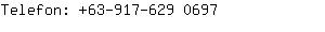 Telefon: 63-917-629 ....