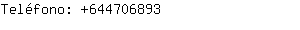 Teléfono: 64470....
