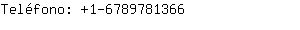 Teléfono: 1-678978....