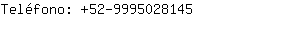 Teléfono: 52-999502....