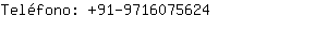 Teléfono: 91-971607....
