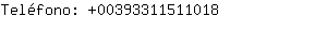 Telfono: 0039331151....