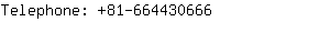 Telephone: 81-66443....