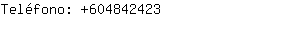 Teléfono: 60484....