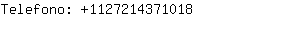 Telefono: 112721437....