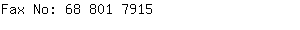 Fax No: 68 801 ....