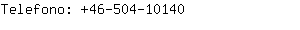 Telefono: 46-504-1....