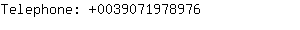 Telephone: 003907197....