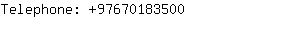 Telephone: 9767018....