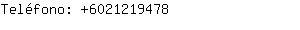 Teléfono: 602121....