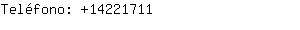 Teléfono: 1422....