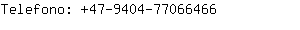 Telefono: 47-9404-7706....
