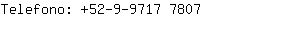 Telefono: 52-9-9717 ....