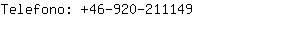 Telefono: 46-920-21....