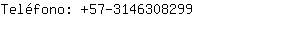 Teléfono: 57-314630....