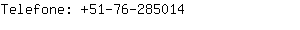 Telefone: 51-76-28....