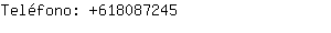Teléfono: 61808....
