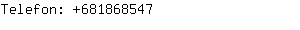 Telefon: 68186....