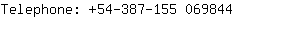 Telephone: 54-387-155 06....