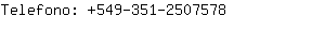 Telefono: 549-351-250....
