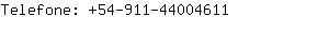 Telefone: 54-911-4400....