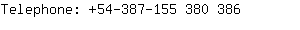Telephone: 54-387-155 380....
