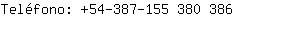 Telfono: 54-387-155 380....