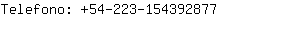 Telefono: 54-223-15439....