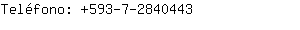 Teléfono: 593-7-284....