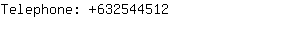 Telephone: 63254....