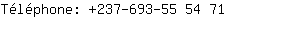 Tlphone: 237-693-55 5....