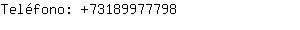 Teléfono: 7318997....