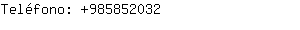Teléfono: 98585....